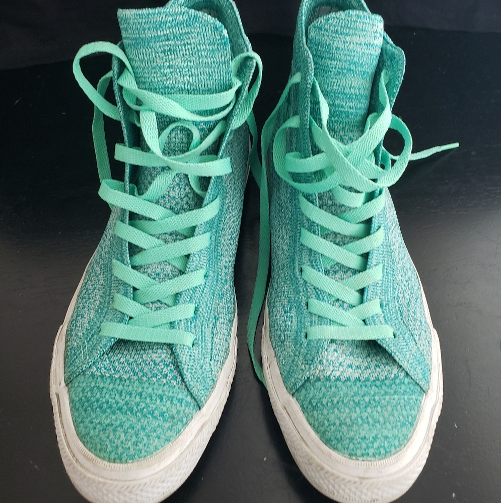 Converse Teal High-Top Sneakers